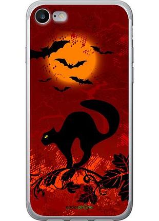 Чохол на iphone 7 чорна кішка під місяцем "1190u-336-10746"