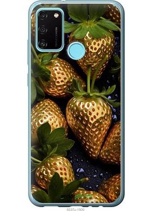 Чехол на huawei honor 9a золотая клубника "5637u-1900-10746"