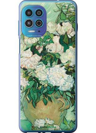 Чехол на motorola edge s винсент ван гог. ваза с розами "5543u-2860-10746"