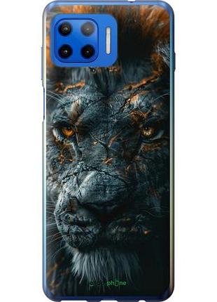 Чохол на motorola moto g plus плам'яний лев "6153u-2202-10746"
