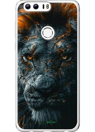 Чохол на huawei honor 8 плам'яний лев "6153u-351-10746"