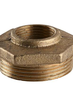 Футорка латунная 1 1/2″нр х 3/4″вр литейная 724б