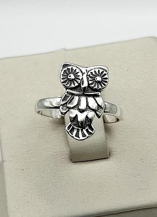 Кольцо серебряное "совушка" 16 2,01 г