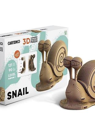 3d пазл картонний cartonic равлик 121 деталь