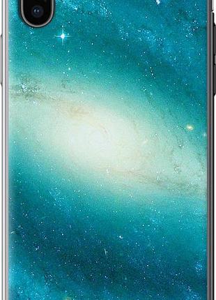 Чехол на iphone x голубая галактика "177u-1050-10746"