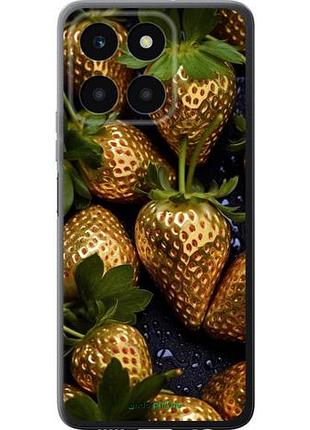 Чехол на huawei honor x6a золотая клубника "5637u-3340-10746"