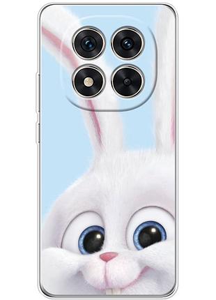 Чехол силиконовый с картинкой на xiaomi redmi note 14 pro plus 5g (кролик снежок)