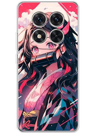 Чехол силиконовый с картинкой на xiaomi redmi note 14 pro plus 5g (аниме, anime)