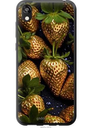 Чехол на huawei honor 8s золотая клубника "5637u-1679-10746"