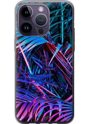 Чехол на iphone 14 pro max папоротник под ультрафиолетом "4069u-2667-10746"