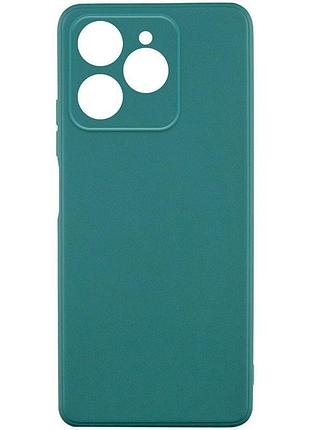 Чехол fiji style для tecno spark 10 pro (ki7) силикон бампер с защитой блока камер темно-зеленый