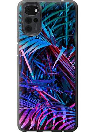 Чехол на motorola g22 папоротник под ультрафиолетом "4069u-2681-10746"