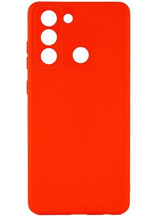 Чехол fiji style для tecno pop 5 lte (bd4 / bd4a / bd4i) силикон бампер с защитой блока камер красный