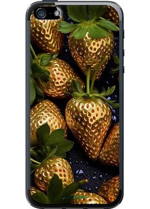 Чехол на iphone se золотая клубника "5637u-214-10746"