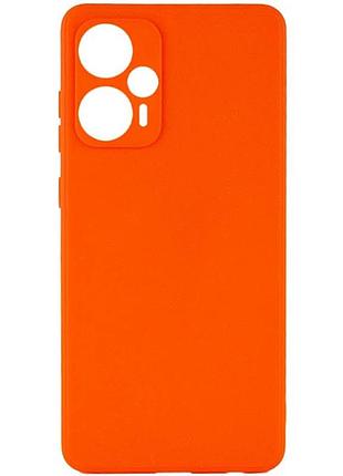 Чехол fiji soft для xiaomi poco f5 силикон бампер оранжевый
