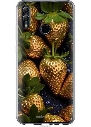 Чехол на huawei honor 10 lite золотая клубника "5637u-1618-10746"