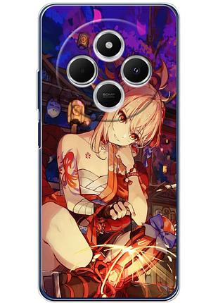 Чехол силиконовый с картинкой на xiaomi poco c75 (аниме, anime)