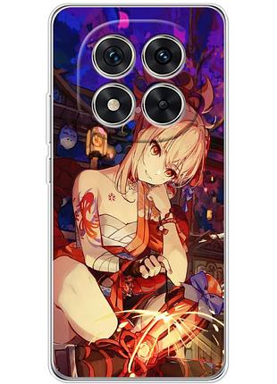 Чохол силіконовий з картинкою на xiaomi poco x7 (аніме, anime)
