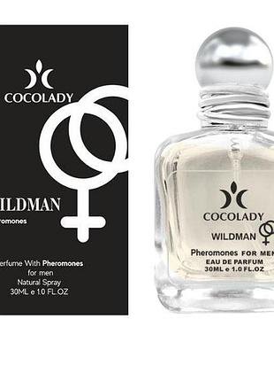 Парфюмированная вода мужские духи с феромонами wildman cocolady 30 мл