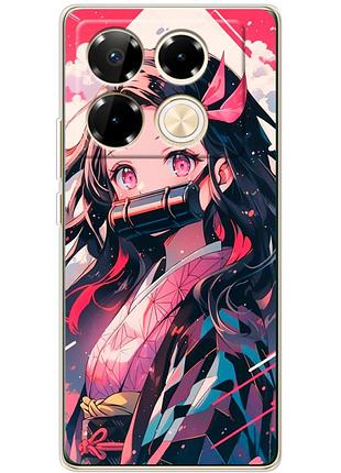 Чехол силиконовый с картинкой на infinix note 40 pro (аниме, anime)