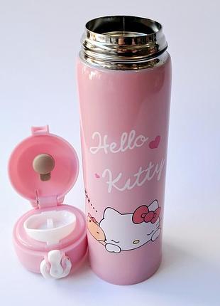 Термос детский с нержавейки 0.5л hello kitty nn-022 розовый