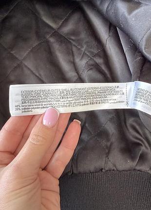 Оверсайз бомбер із вовни zara 6