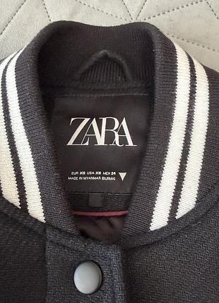Оверсайз бомбер із вовни zara 5