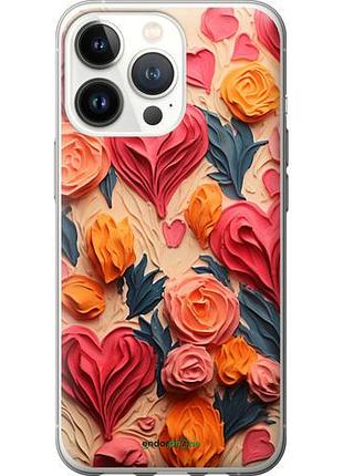 Чехол на iphone 13 pro сердечки 3 "5661u-2372-10746"