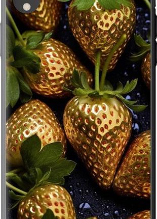 Чехол на iphone xr золотая клубника "5637u-1560-10746"
