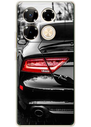 Чехол силиконовый с картинкой на infinix note 40 pro (машина, audi a7)