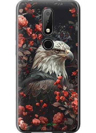 Чехол на nokia 6.1 plus цветочный страж "6102u-1539-10746"