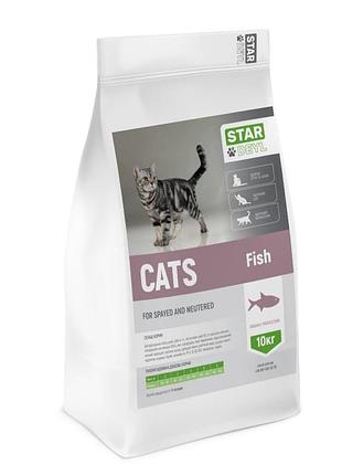 Сухий корм stardeyl cats fish 10кг (риба) для стерилізованих котів