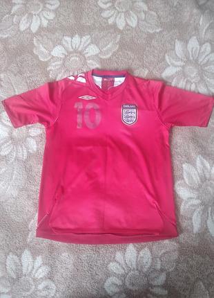 Футболка хлопушка сборной англии, umbro, красная, 78/43