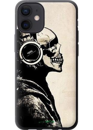 Чохол на iphone 12 mini скелет-меломан v2 "1200u-2071-10746"