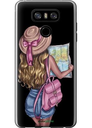 Чохол на lg g6 дівчина з картою "4704u-836-10746"