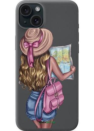 Чохол на iphone 15 plus дівчина з картою "4704u-3097-10746"