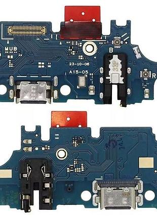 Шлейф samsung a155 galaxy a15 коннектора зарядки, с микрофоном, плата зарядки