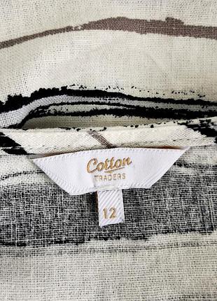 Красивая женская блуза из льна и вискозы cotton traders 9