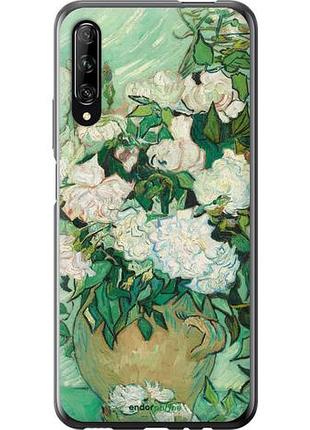 Чехол на huawei p smart pro винсент ван гог. ваза с розами "5543u-1906-10746"