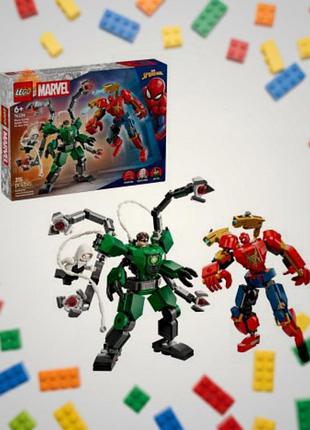 Lego marvel 76338 битва роботів: людина-павук vs. доктор восьминіг