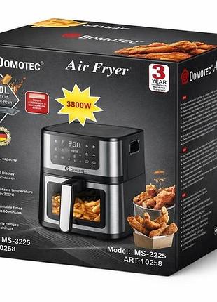 Аэрофритюрница domotec air fryer ms-3225