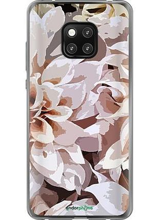 Чехол на huawei mate 20 pro пионы акварелью "4376u-1567-10746"
