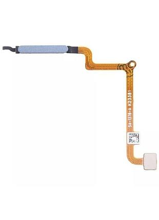 Шлейф xiaomi redmi 13c, poco c65 с сканером отпечатка пальца, blue
