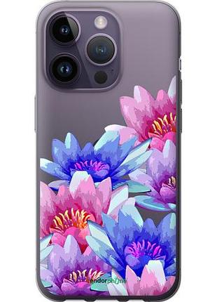 Чехол на iphone 14 pro лотос "4862u-2646-10746"