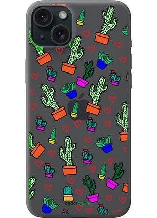 Чехол на iphone 15 plus кактусы 4 "4856u-3097-10746"