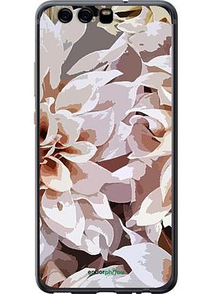 Чехол на huawei p10 пионы акварелью "4376u-780-10746"