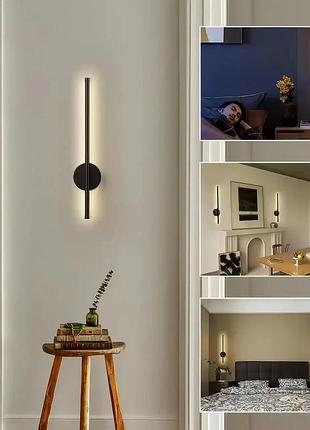 Светильник настенный 60 см strip light ha-125 черный