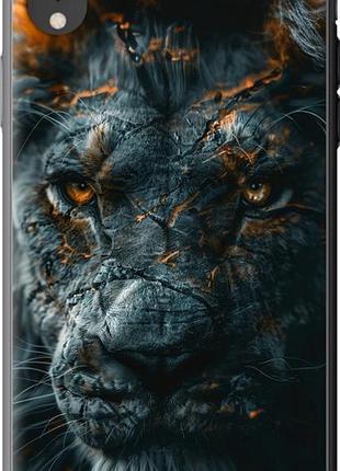 Чехол на iphone xr пламенный лев "6153u-1560-10746"