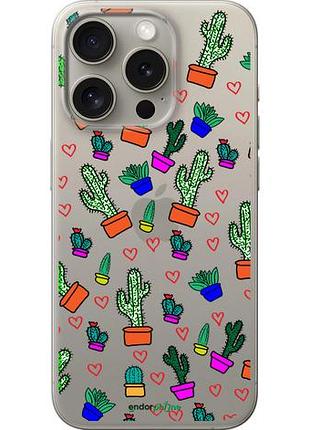 Чехол на iphone 15 pro кактусы 4 "4856u-3096-10746"