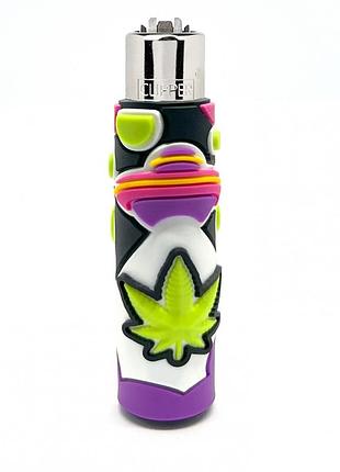 Зажигалка clipper the coolest silicone в силиконовом чехле 1
